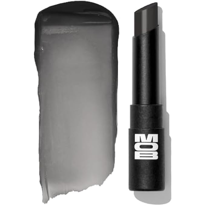 MOB BEAUTY HYDRATING SHINE LIP BALM M138 SHEER BLACK  TINTED LIP BALM STICK WITH JOJOBA & SUNFLOWER OILS, CLEAN VEGAN ORGANIC LIP CARE FOR NOURISHED, GLOSSY LIPS - Image 1